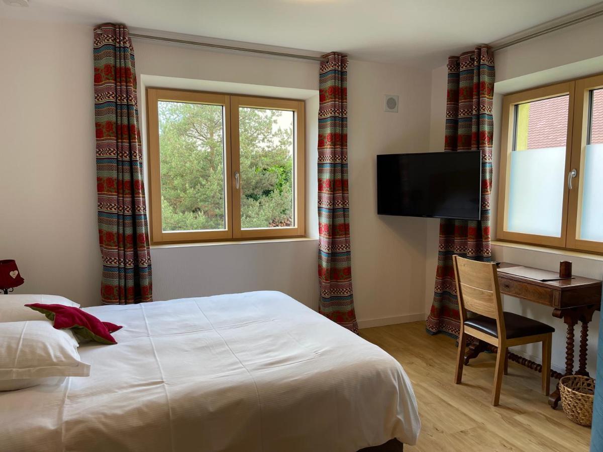 Alsacebnb - Gîte 12 personnes dans le vignoble - Piscine privée chauffée&Spa Ammerschwihr Exterior foto