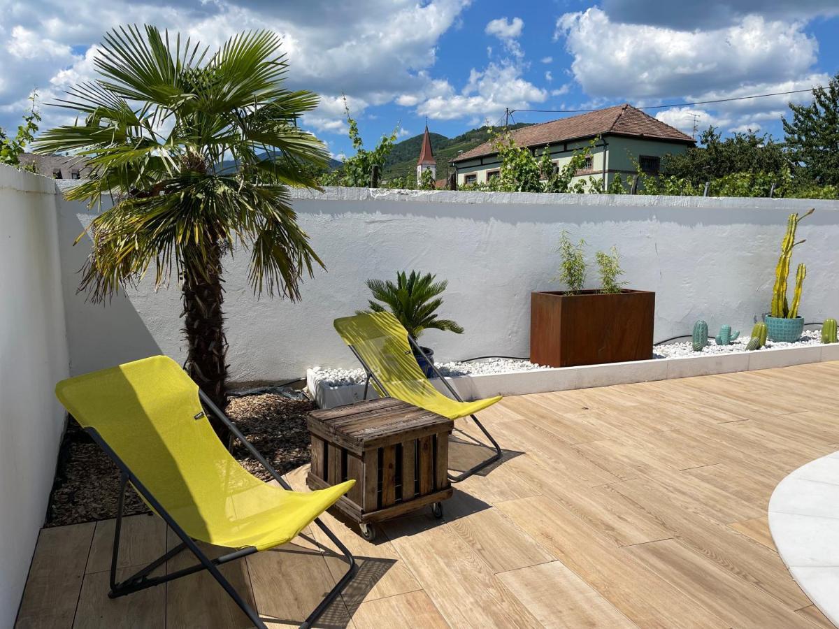 Alsacebnb - Gîte 12 personnes dans le vignoble - Piscine privée chauffée&Spa Ammerschwihr Exterior foto